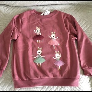 NWT H&M girls’ ballerina sweat top